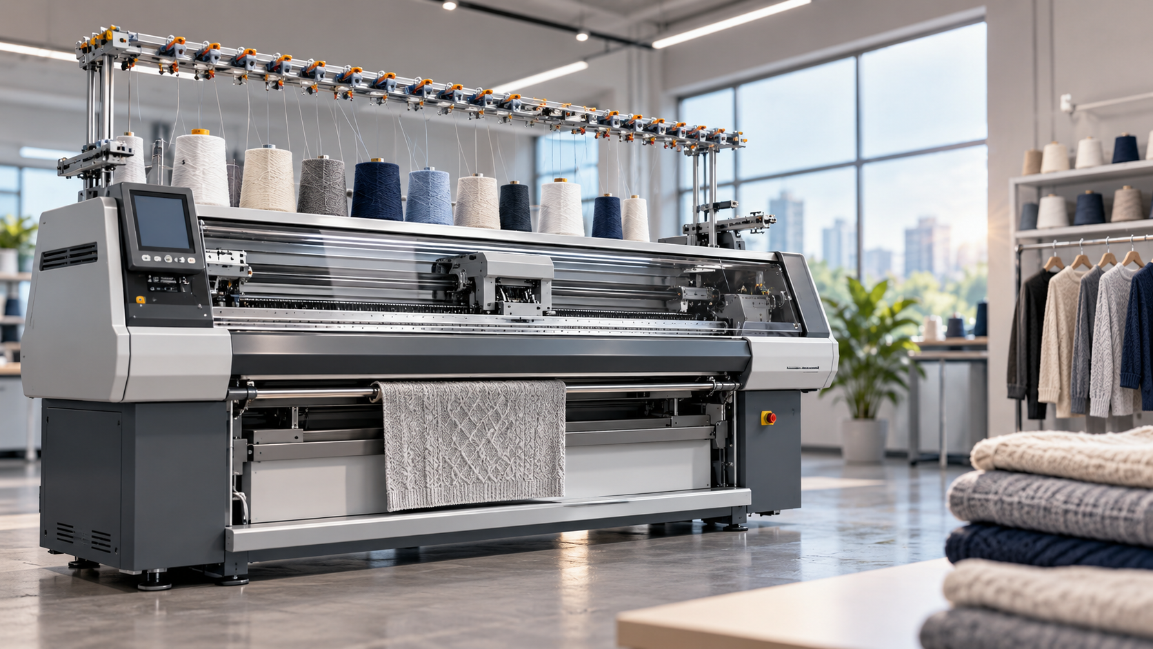 Flat Bed Knitting Machine